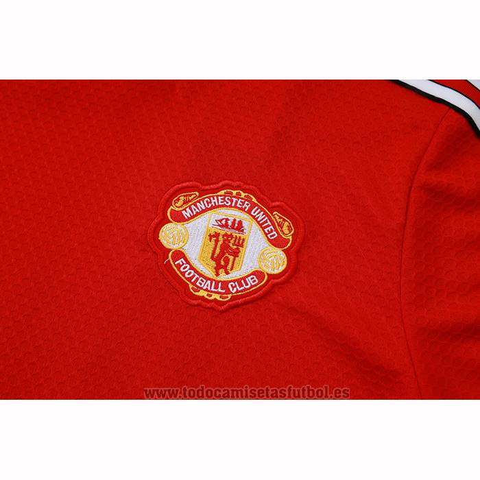 Chandal del Manchester United Manga Corta 2025-2026 Rojo - Pantalon Corto
